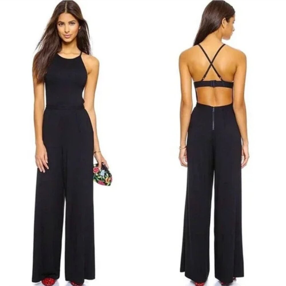 NWOT Air By Alice + Olivia Cross Back Jumpsuit